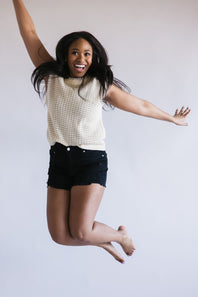 KanCan x Glik’s Best Friend Denim Shorts for Women in Black