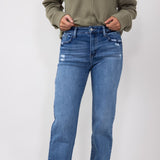 KanCan High Rise Dark Wash Clean Straight Jeans for Women