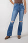 KanCan High Rise Distress Knee Bootcut Jeans for Women