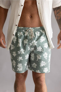 Katin Stamps Volley Swim Shorts for Men in Sage