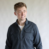 Kuhl Descendr Flannel Shirt for Men in Deep Abyss | 7244-DEEPABYSS