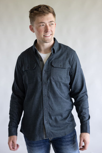 Kuhl Descendr Flannel Shirt for Men in Deep Abyss | 7244-DEEPABYSS