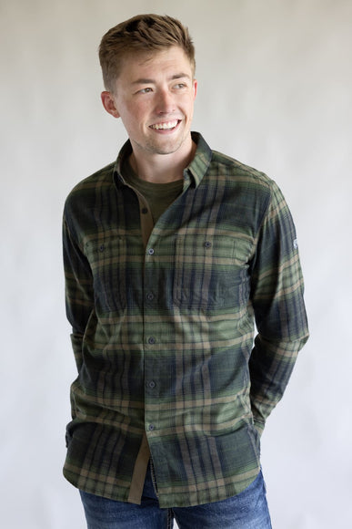 Kuhl Fugitive Flannel Shirt for Men in Dark Forest | 7202-DARKFOREST
