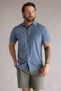Kuhl Optimizr Button Up Shirt for Men in Endless Sea