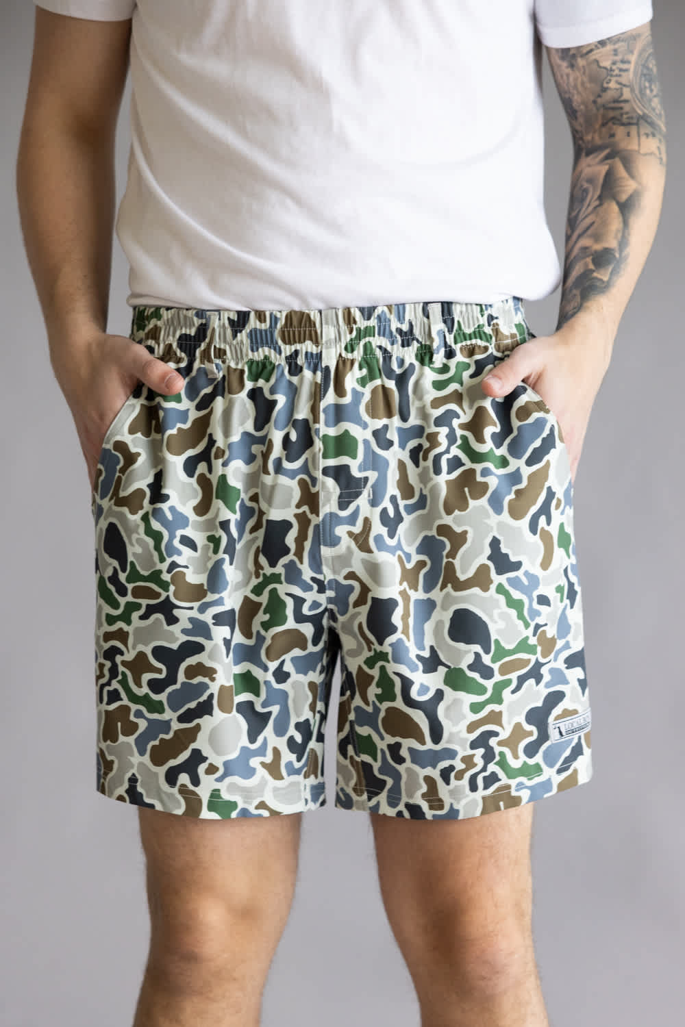 Local Boy Volley Hybrid Shorts for Men in Camo