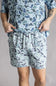 Local Boy Volley Hybrid Shorts for Men in Blue Camo | L1600002-LCL-BLUECAMO
