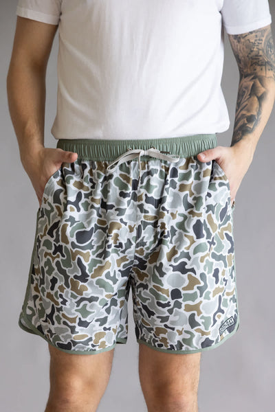 Local Boy Wando Swim Shorts for Men in Brown Camo | L1600020-LFT
