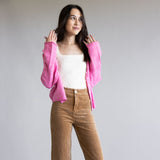 La Miel Mineral Wash Corduroy Pants for Women in Camel