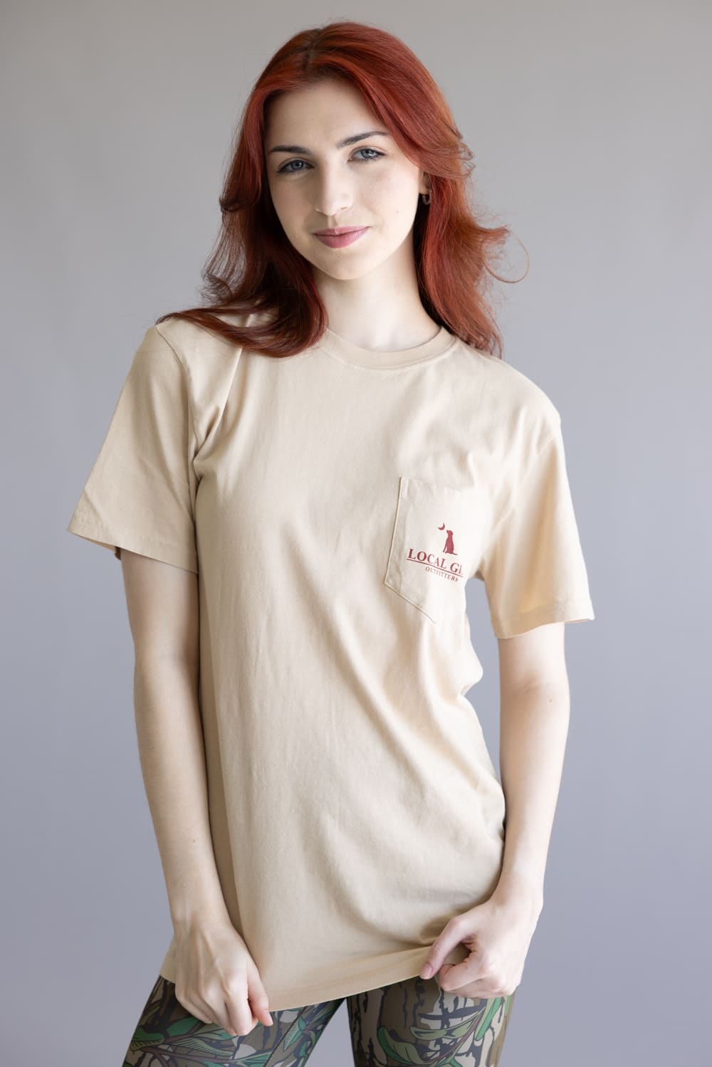 Local Girl Stay Wild T-Shirt for Women in Latte