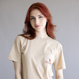 Local Girl Stay Wild T-Shirt for Women in Latte