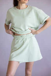 Simply Southern Lounge Wrap Skirt for Women in Sage