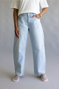 JBD High Rise Slight Barrel Jeans for Women
