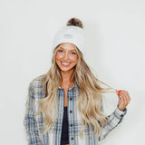 Carhartt Knit Pom-Pom Beanie for Women in White