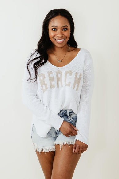 Miracle Beach Sweater for Women in White