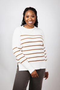 Miracle Striped Sweater for Women in Neutral
