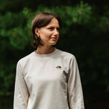 The North Face Heritage Patch Sweatshirt for Women in White | NF0A7UOO-N3N