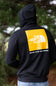The North Face Box Logo Hoodie for Men in Black 
