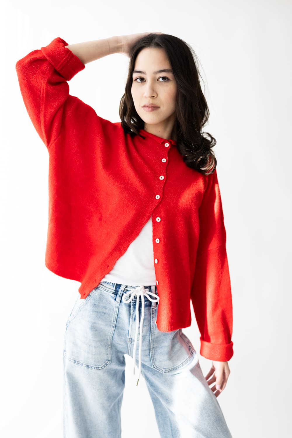 Things Between Piper Cardigan for Women in Red