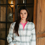 Thread & Supply Domingo Plaid Flannel for Women in Blue