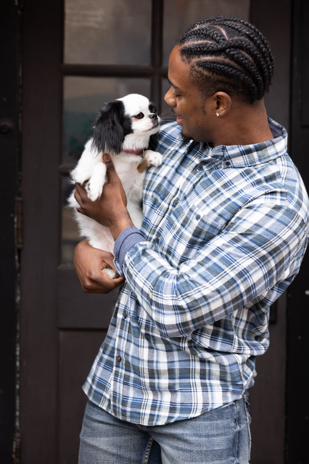  Weatherproof Vintage Brushed Flannel Shirt for Men in Blue Fusion 