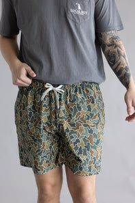 Local Boy Bayside Swim Shorts for Men in Rust