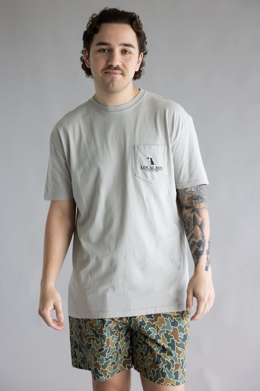 Local Boy Bronco T-Shirt for Men in Silver