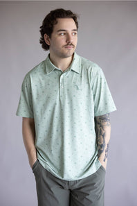 Local Boy Dirty Myrtle Gimme Putt Polo for Men in Green