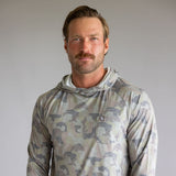Local Boy Heather Blend Hoodie for Men in Green