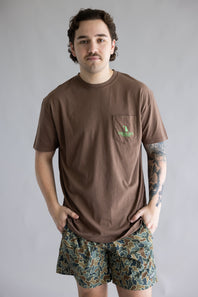 Local Boy Neon Duck T-Shirt for Men in Brown | L1000714-ESO-BROWN