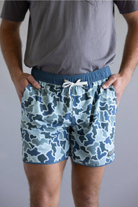Local Boy Wando Swim Shorts for Men in Blue Camo