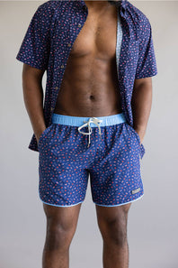 Local Boy Wando Swim Shorts for Men in USA Navy