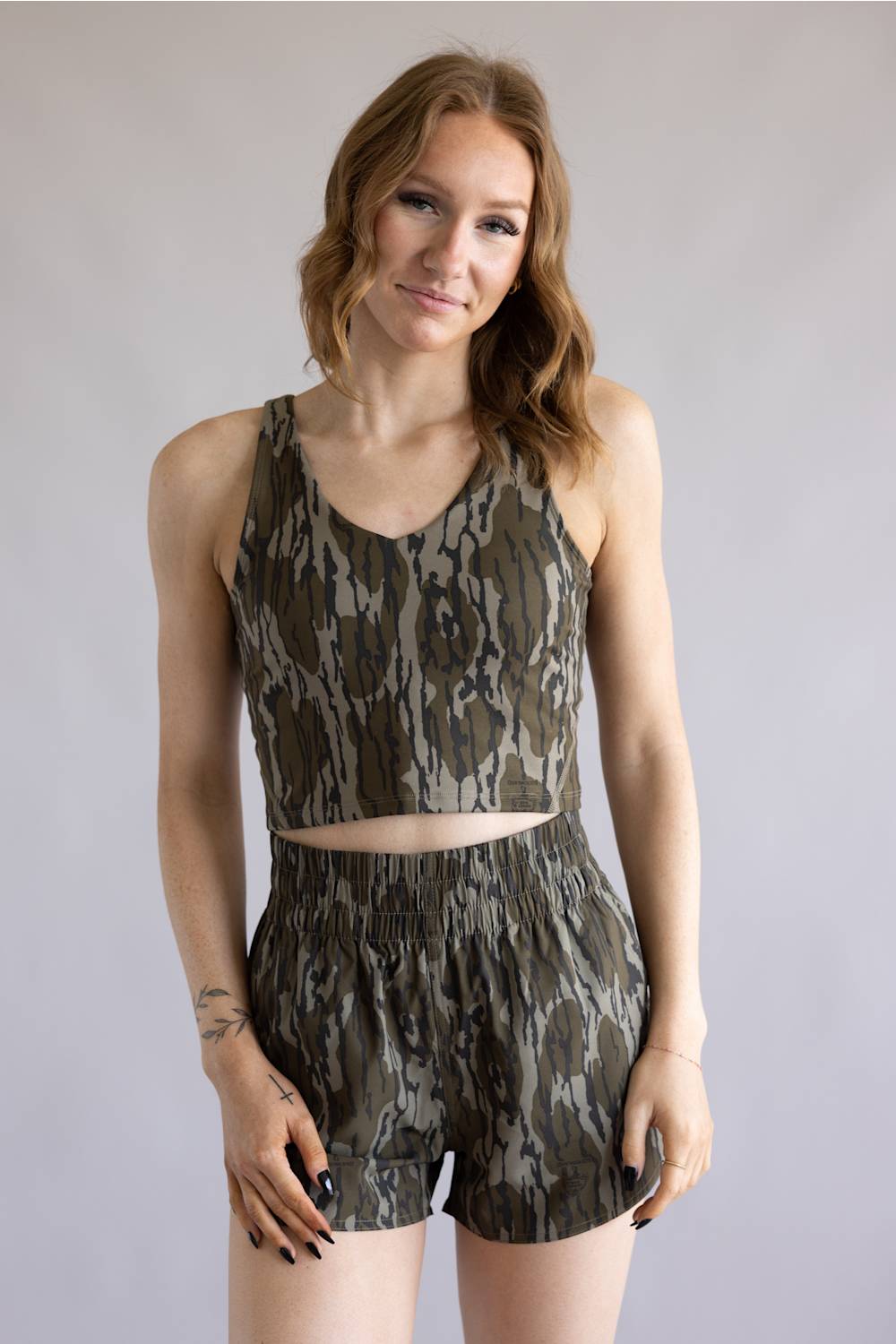 Local Girl Tank Top for Women in Bottomland Camo | L5140006-OBLD