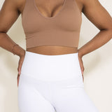Love Tree Biker Shorts for Women in White