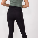Love Tree Contour Pocket Leggings for Women in Black