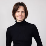 Love Tree Turtleneck Long Sleeve Bodysuit for Women in Black