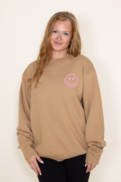 Not Drinking Alone Sweatshirt for Women in Sand