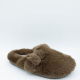 Beach by Matisse Portland Fuzzy Slippers for Women in Taupe