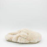 Beach by Matisse Portland Fuzzy Slippers for Women in Natural