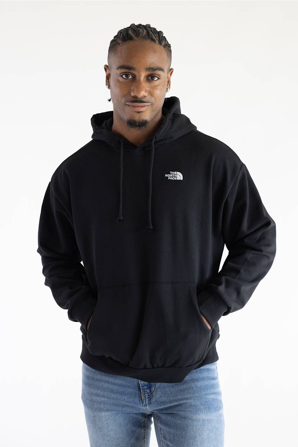 The North Face Evolution Simple Dome Oversized Hoodie for Men in Black | NF0A8FKQ-JK3 BLACK