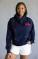 1897 Active Michigan Cherries Hoodie for Women in Navy