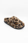 MIA Cozi Leopard Fur Slippers for Women in Black/Tan