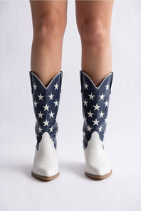 MIA Stars & Stripes Cowgirl Boots for Women in White