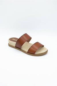 MIA Yelena Slide Sandals for Women in Cognac