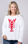 Miracle Lobster Sweater for Women in White
