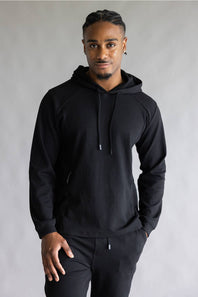1897 Active Diamond Weave Hoodie Black 