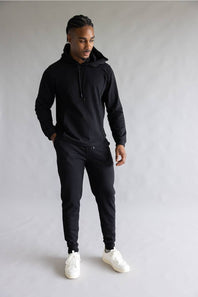 1897 Active Diamond Stretch Joggers in Black