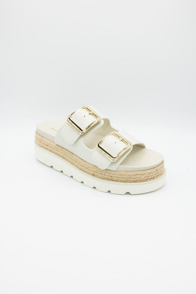 Madden Girl Mythical 2 Band Platform Sandal for Women in Bone