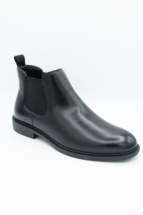 Madden Slikk Chelsea Boots for Men in Black | MSLIKK-BLACK  display picture 2