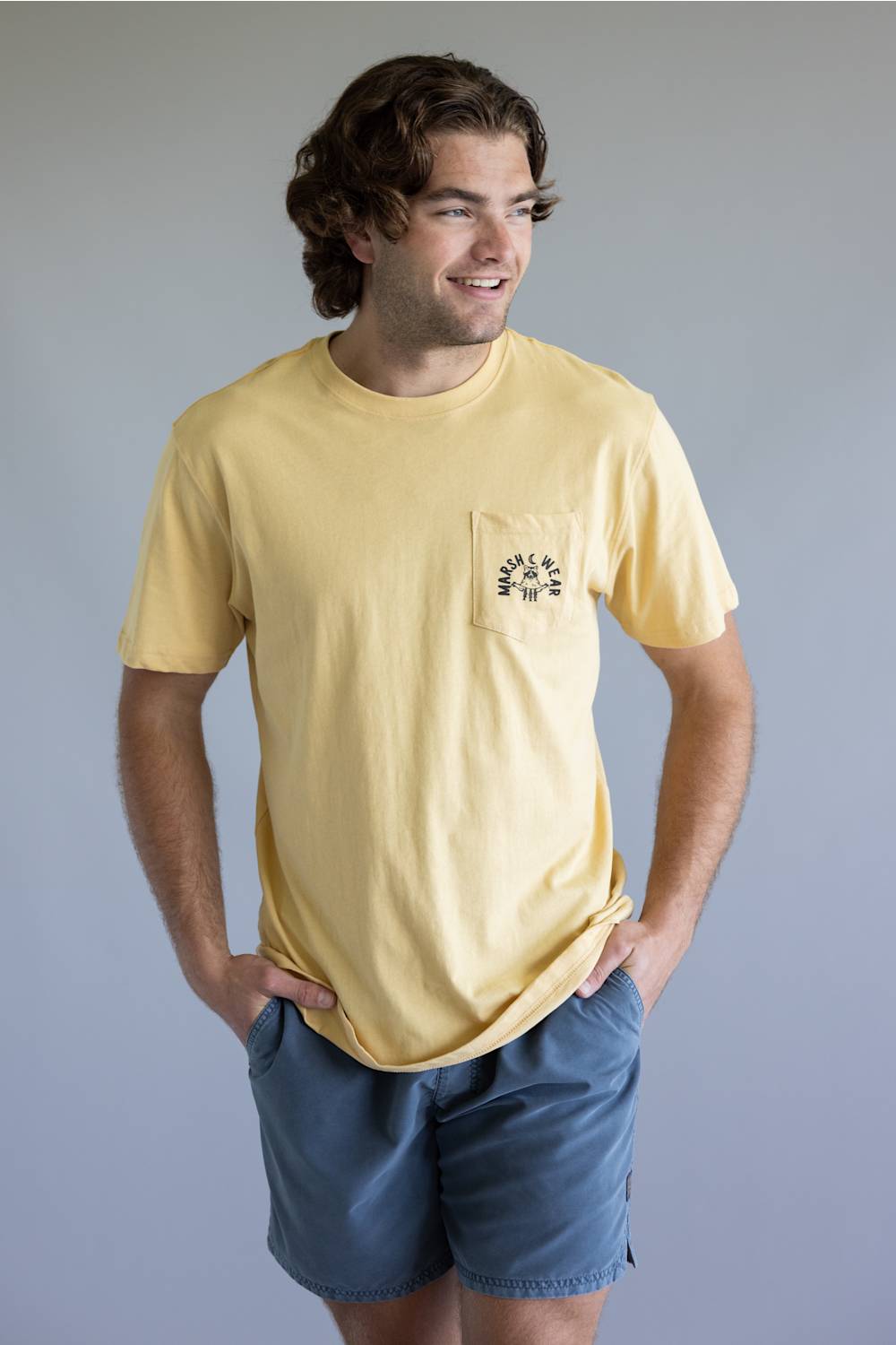 Marsh Wear Campout T-Shirt for Men in New Wheat