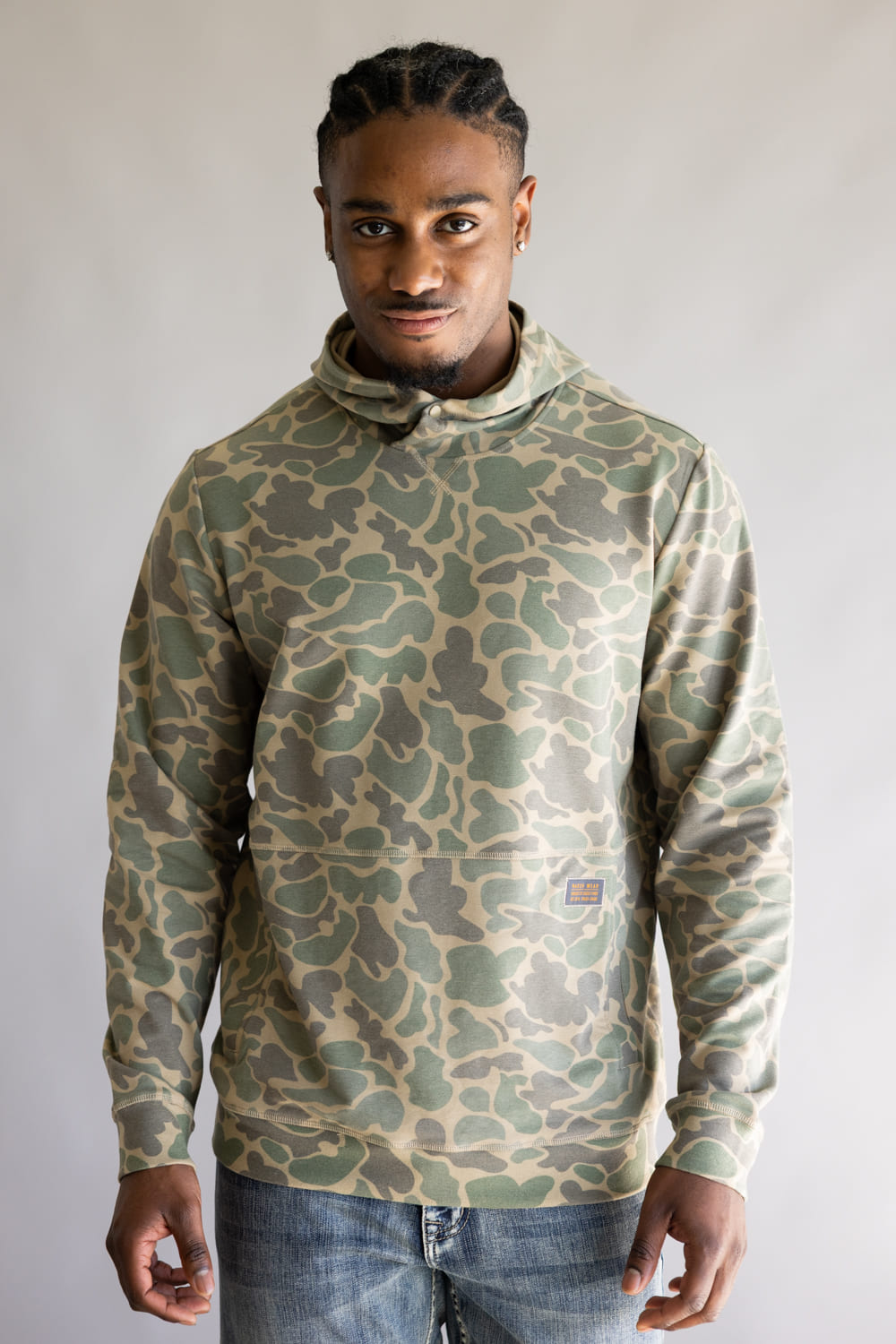 Marsh Wear Fireside Hoodie for Men in Green Mallard Camo
